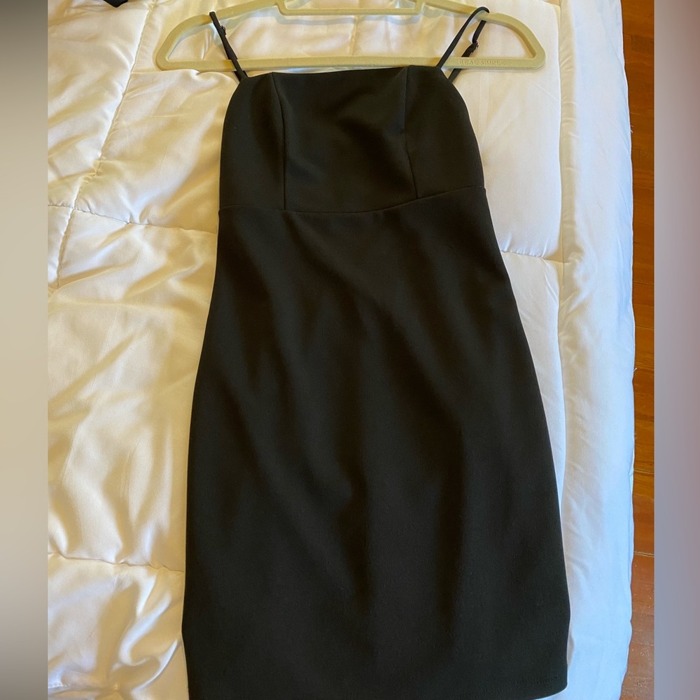 Black mini dress